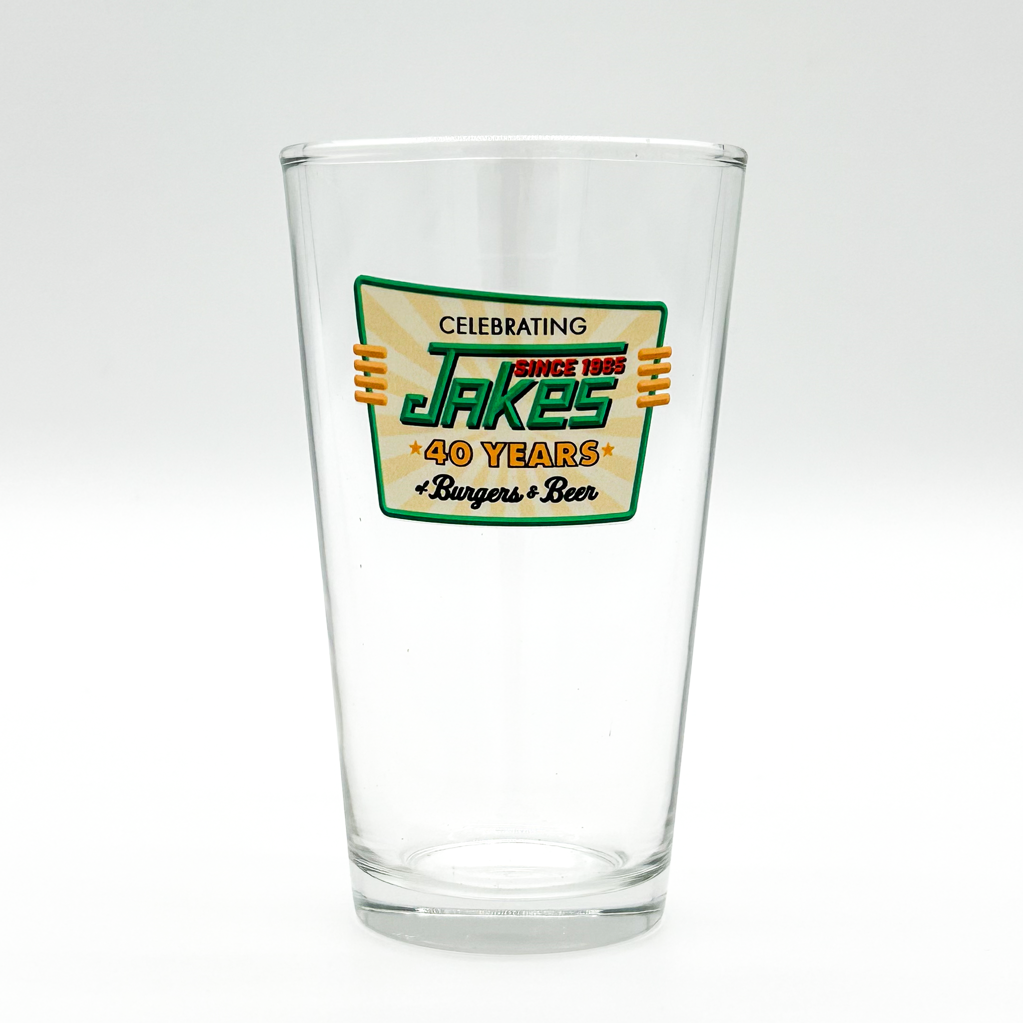 Jakes 40th Anniversary Pint Glass